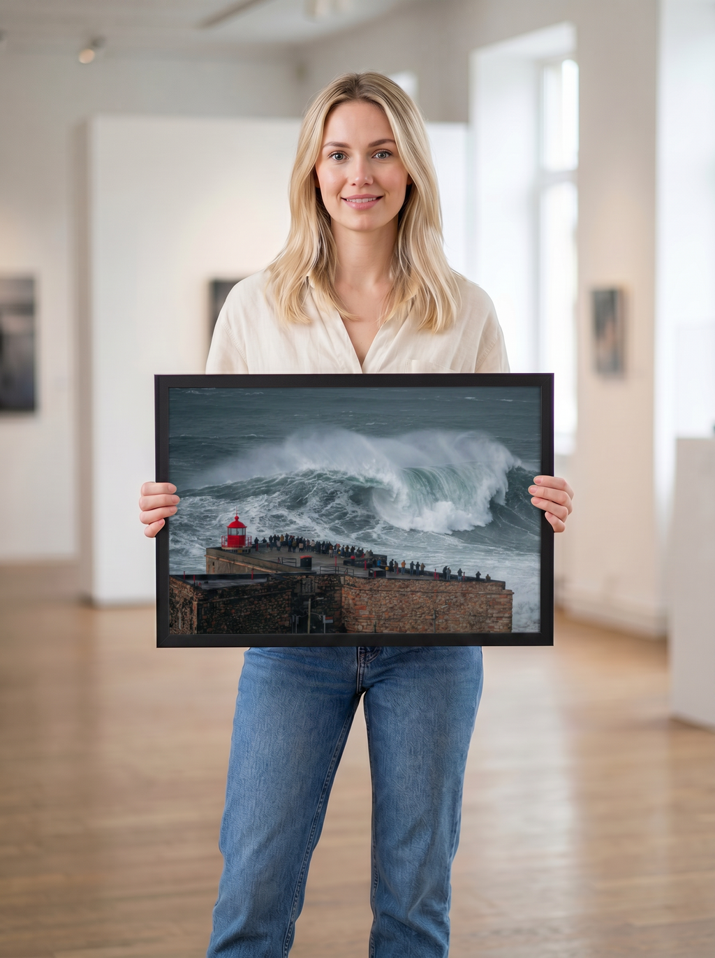 Red Lighthouse Storm