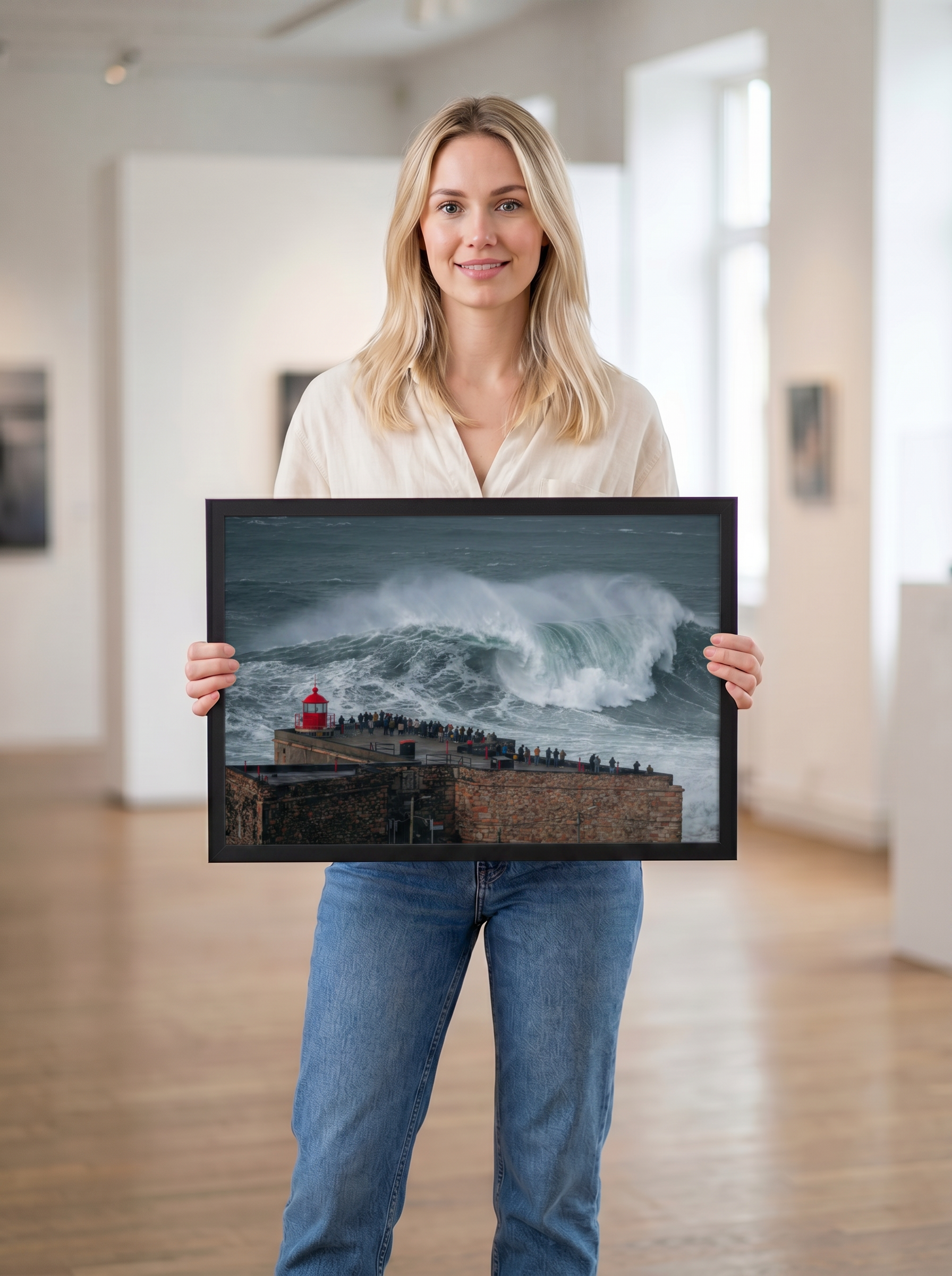 Red Lighthouse Storm