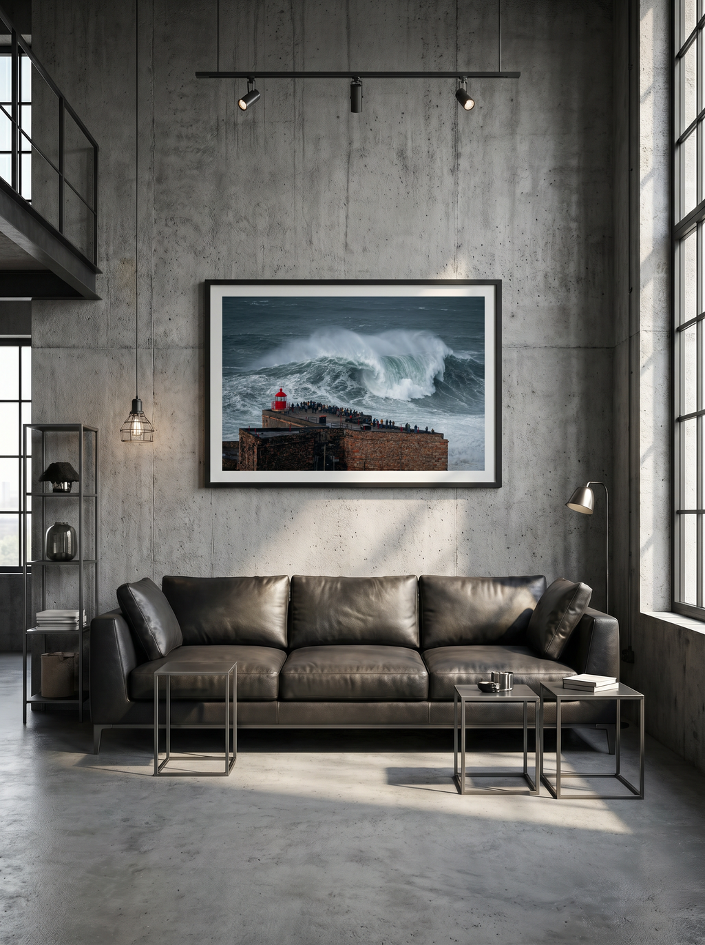 Red Lighthouse Storm